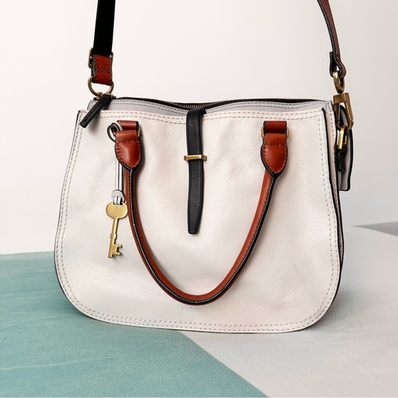 FOSSIL Ryder Leather Satchel in Neutral - Picture 2 of 14